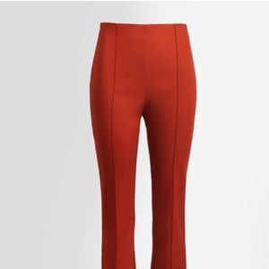 Curvy High Waist Side Zip Kick Crop Leggings